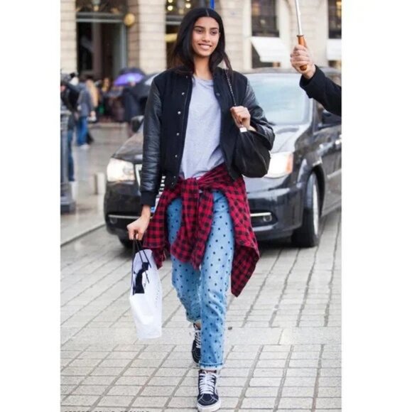 Stella McCartney Star Embroidered Slim Skinny Boyfriend Denim Jeans Mid/Low Rise - Picture 9 of 13